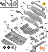 Stoßstange hinten Träger Peugeot 308 SE T7 2007 - 2013 7252 EH – 2