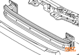 Träger Stoßstange vorne Opel Combo D 2012 - 2018 95519540 – 2