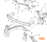Träger Stoßstange vorne Opel Zafira Exc C 2011 - 2019 13272552 – 2