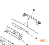Stoßstange hinten Träger Opel Combo D 2012 - 2018 95509856 – 2