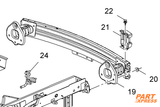 Stoßstange hinten Träger Opel Mokka SE A 2012 - 2016 95061865 – 2