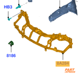 Support de Serrure Ford Kuga Titan Mk1 2008 - 2013 1671607 (8V41-8B041-AK) – 2