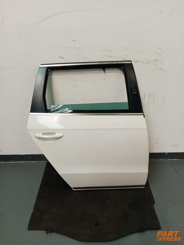 Porte complète arrière droite VW Passat B7 Kombi Blanc B4 Candy Weiß 2010 - 2015