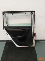Door Complete Rear Left VW Passat B7 Kombi White B4 Candy Weiß 2010 - 2015 – 3