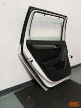 Door Complete Rear Left VW Passat B7 Kombi White B4 Candy Weiß 2010 - 2015 – 5