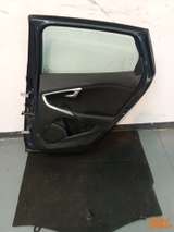 Tür komplett hinten rechts Volvo V40 II Blau 72300 Denim Blue 2012 - 2019 – 3