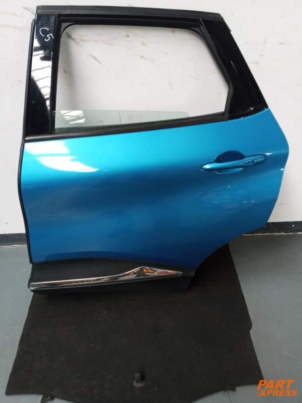 Tür komplett hinten links Renault Captur Mk1 Blau Pazifik Blau 2013 - 2019