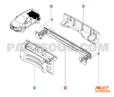 Achterbumper drager Renault Captur Mk1 2013 - 2019 756102272R – 7