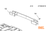 Supporto paraurti posteriore Opel Astra J GTC J 2011 - 2018 12775070 – 6