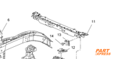 Querträger Frontschürze Opel Astra J GTC J 2011 - 2018 13288975 – 8