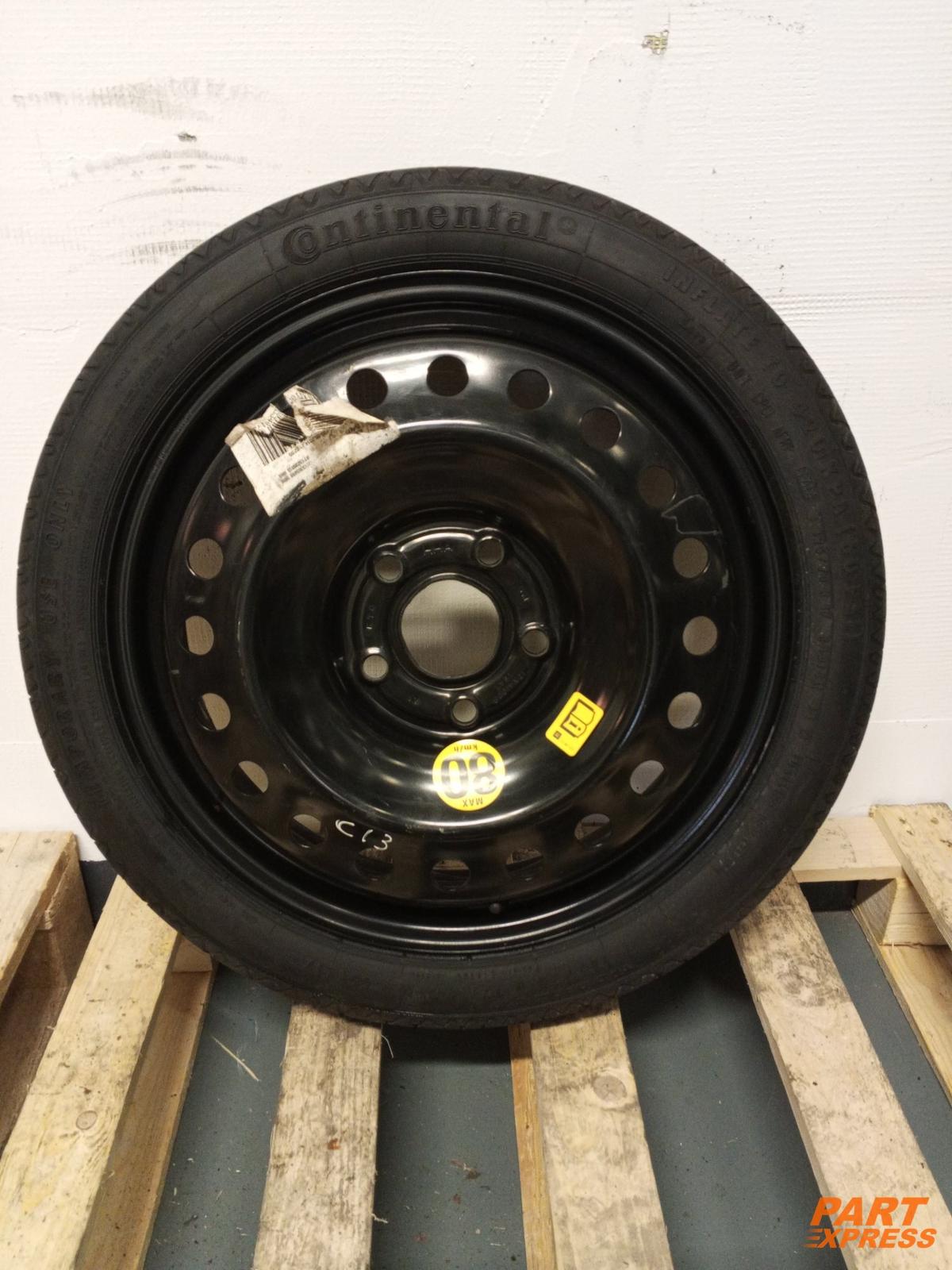 Roue de Secours Notrad Opel Insignia A 2008 - 2017  125/70 17 Zoll Continental