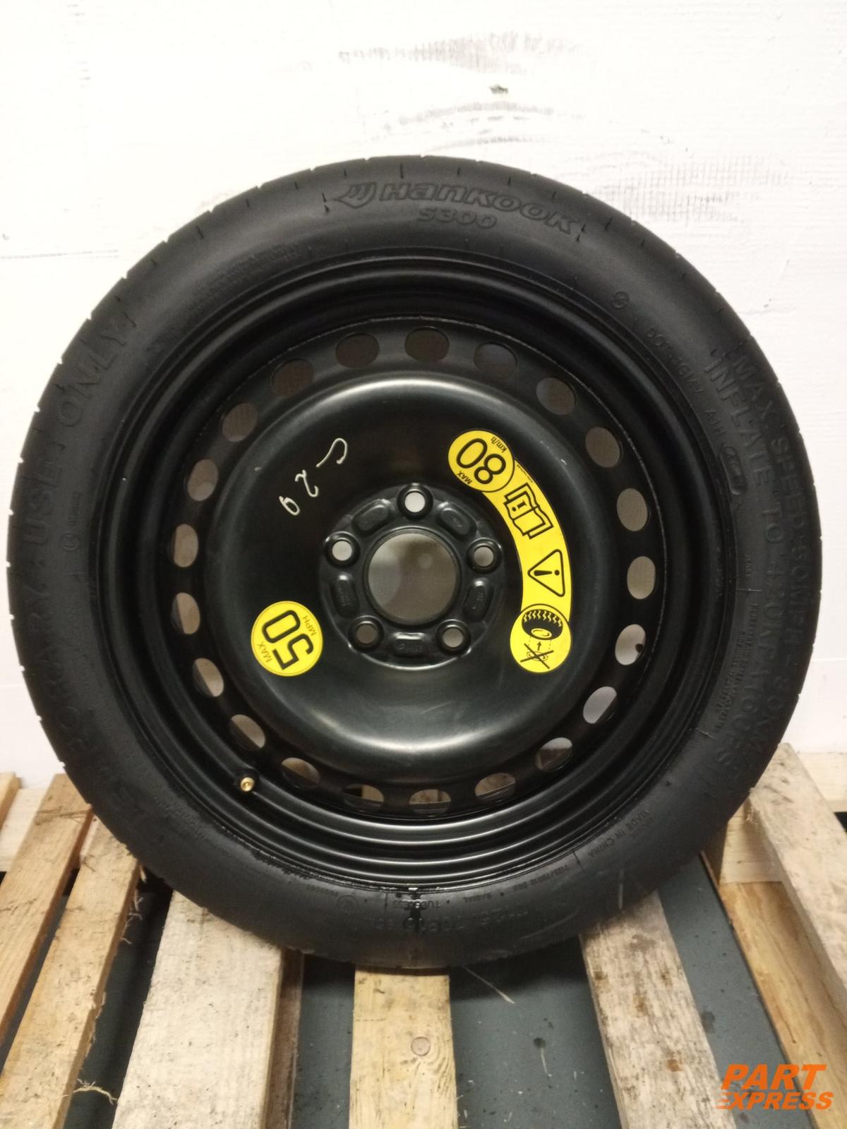 Spare Wheel Notrad Ford Focus Mk3 2014 - 2019 125/70 16 Zoll Hankook