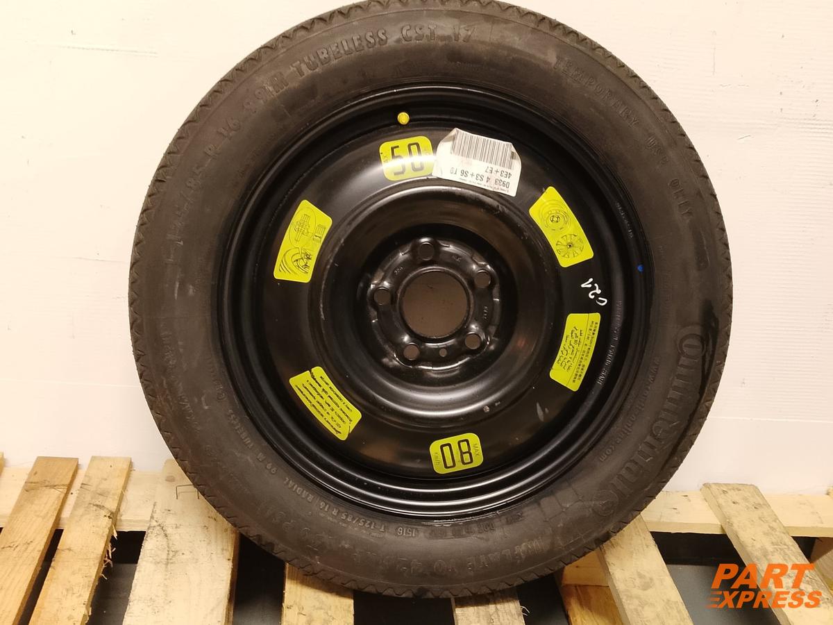 Rueda Repuesto Notrad Peugeot 308 II T9 2013 - 2021 125/85 16 Zoll Continental