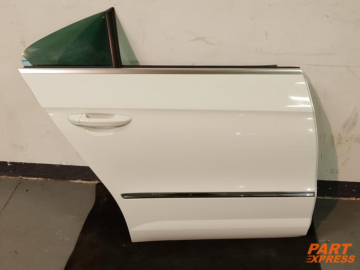 Porte Complète Arrière Droite VW Passat CC B7 Berline Blanc B4 B9A Candy 2012-2017