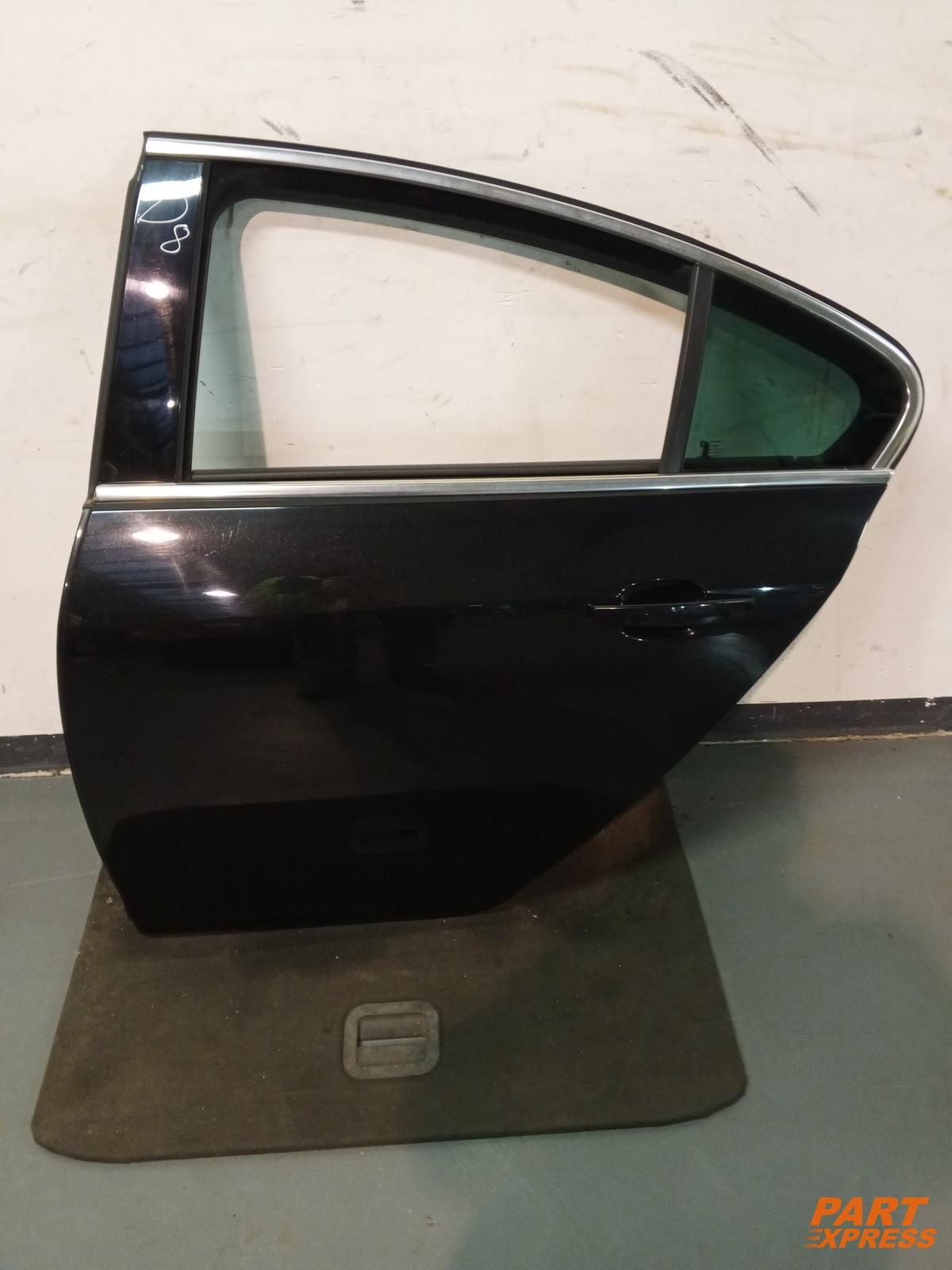 Door Complete Rear Right Opel Insignia A Fastback Black GAR Graphit 2008-