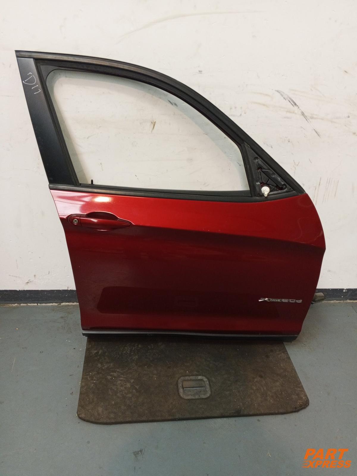 Drzwi Kompletne Przednie Prawe BMW X3 F25 SUV Czerwony Vermillion A82 2010 - 2017