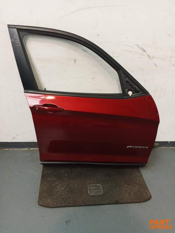Door Complete Front Right BMW X3 F25 SUV Red Vermillion A82 2010 - 2017